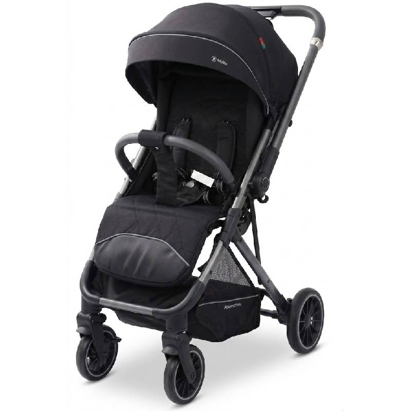 Poussette Bébé KIDILO 6521 Pliable - Noir