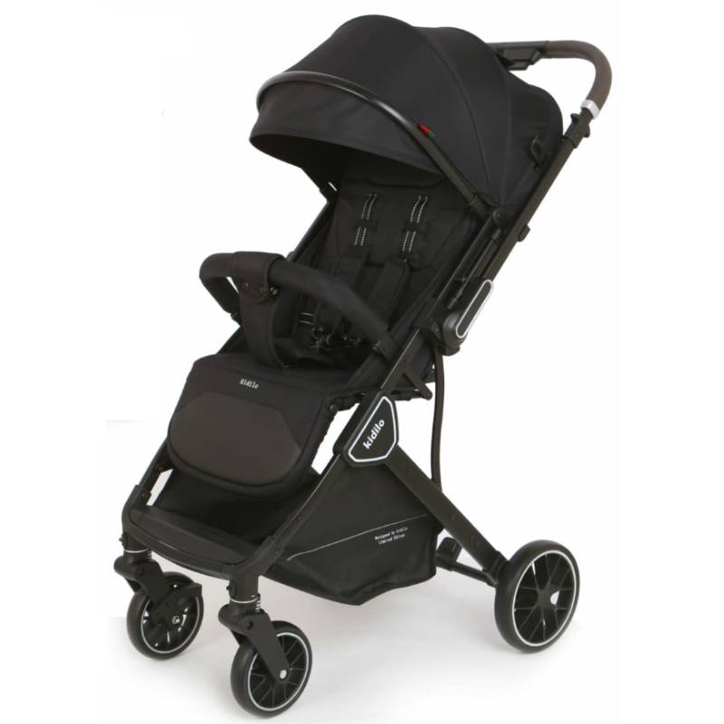 Poussette Bébé KIDILO K101 Réversible - Noir