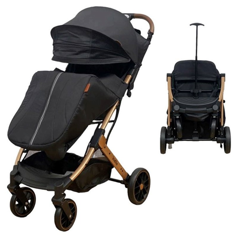 Poussette Valise KIDILO K10 Avec Cache Pieds - Noir