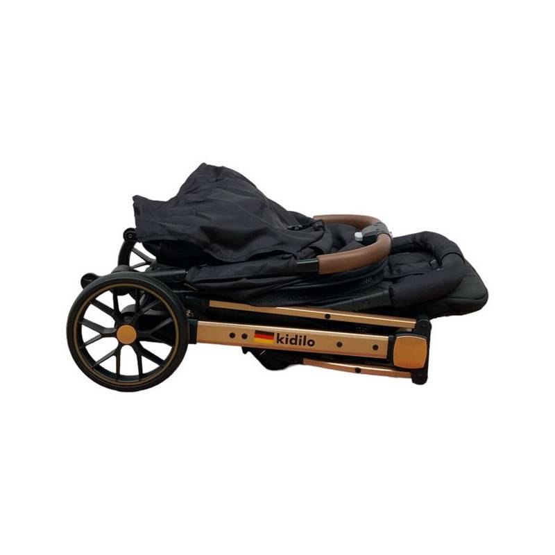 Poussette Valise KIDILO K10 Pour Bébé avec Cache‑Pieds - Noir - Image 4