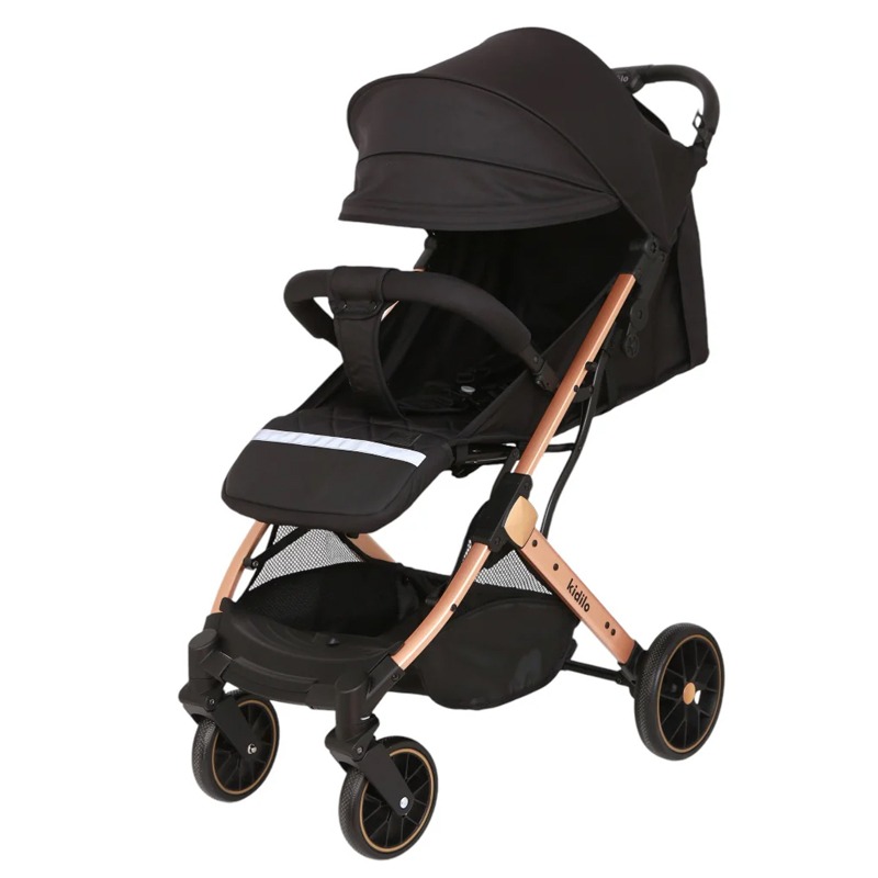 Poussette Valise KIDILO K10FG Avec Cache Pieds - Noir - Image 2