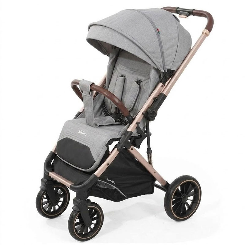 Poussette Valise KIDILO 6530PRO Pliable pour Bébé - Gris