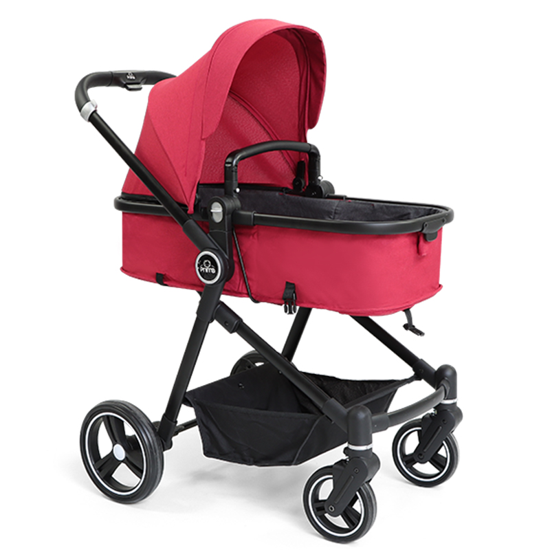 Poussette Landau PRIMA Amelia Réversible - Rouge