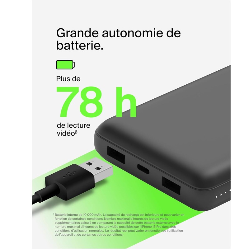 Power Bank BELKIN Boost Charge 15 W 20000 mAh - Noir - Image 6
