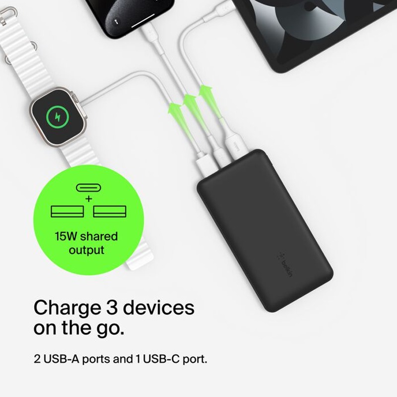 Power Bank BELKIN Boost Charge 15 W 20000 mAh - Noir - Image 7