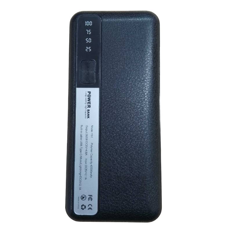 Power Bank Filaire Y51 40000 mAh - Noir