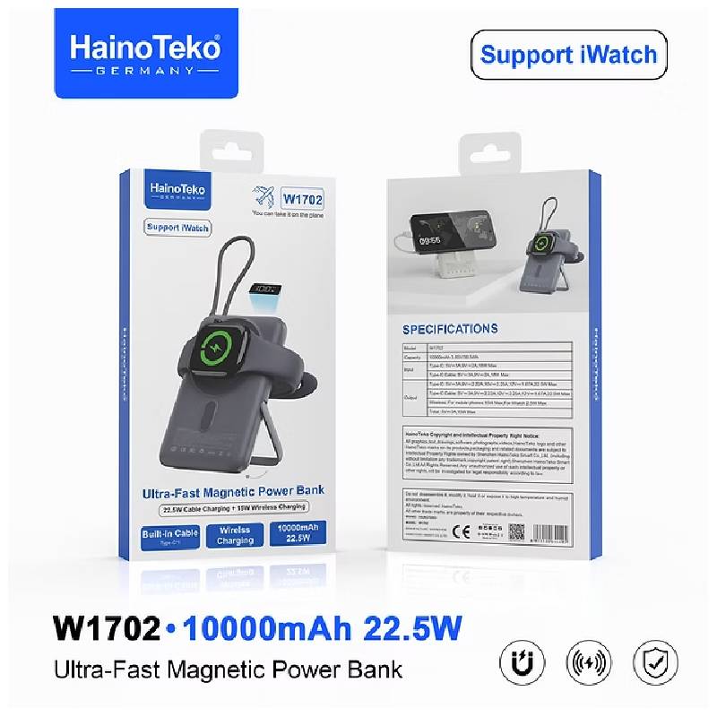 Chargeur HAINO TEKO W1702 Ultra‑Fast Magnetic 22.5W 10000 mAh - Image 4