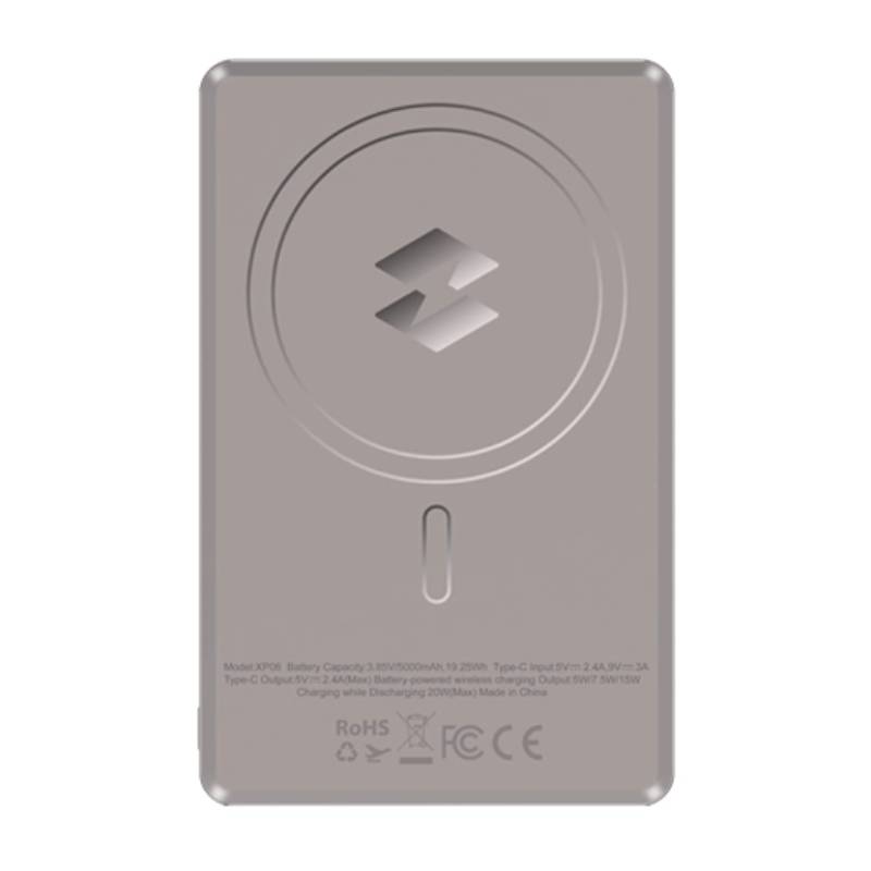 Power Bank INFINIX XP06 SANS FIL 5000mAh - Gris - Image 2