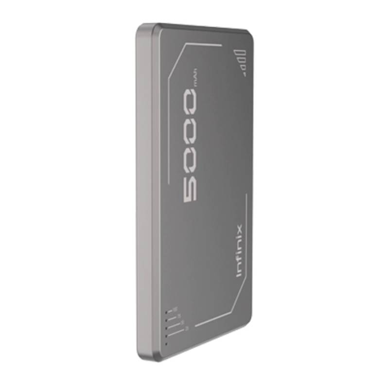 Power Bank INFINIX XP06 SANS FIL 5000mAh - Gris - Image 3