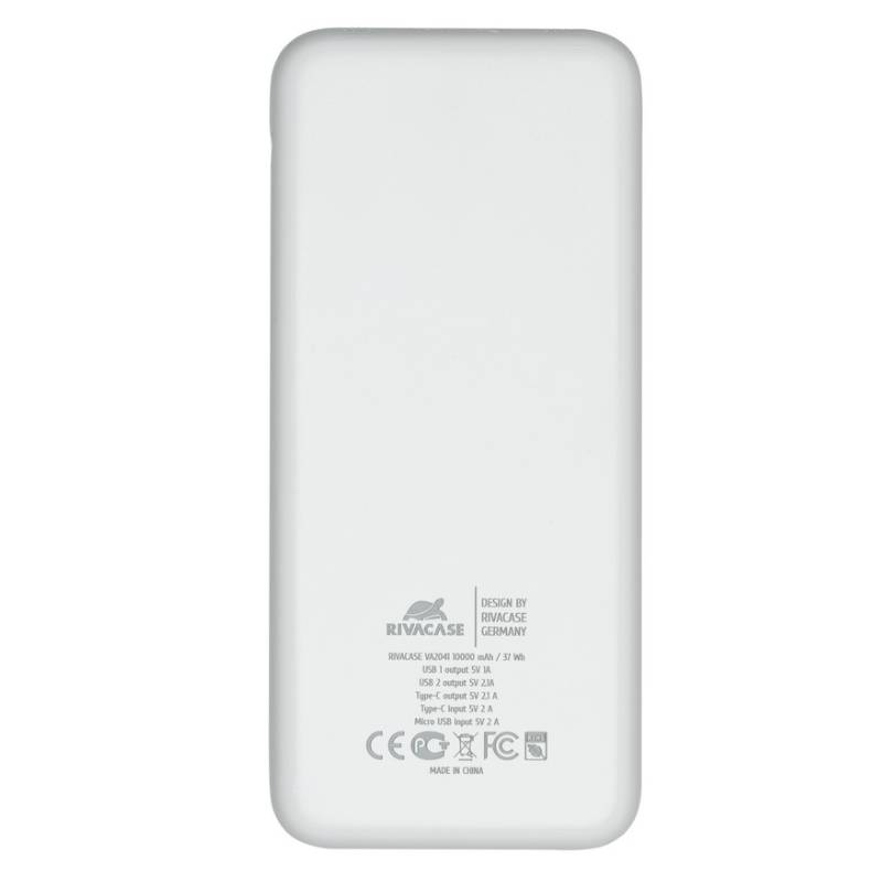Power Bank RIVAVASE VA2041 10000 mAh - Blanc - Image 3