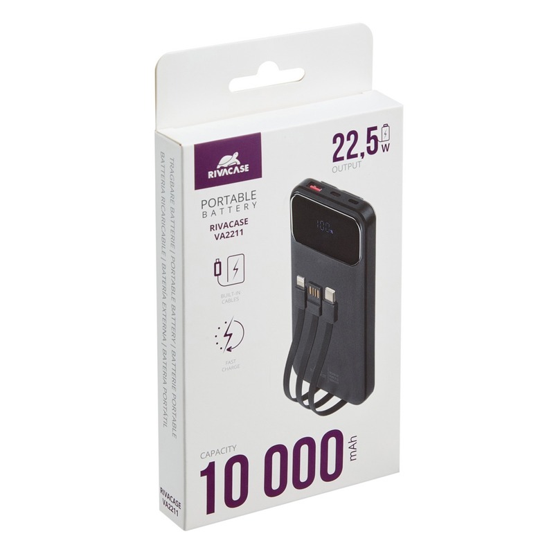 Power Bank RIVAVASE VA2211 10000 mAh - Noir - Image 14