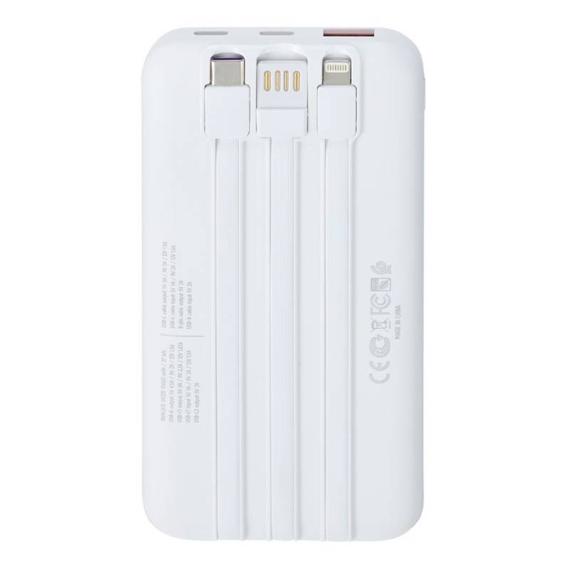Power Bank RIVAVASE VA2311 10000 mAh - Blanc - Image 4