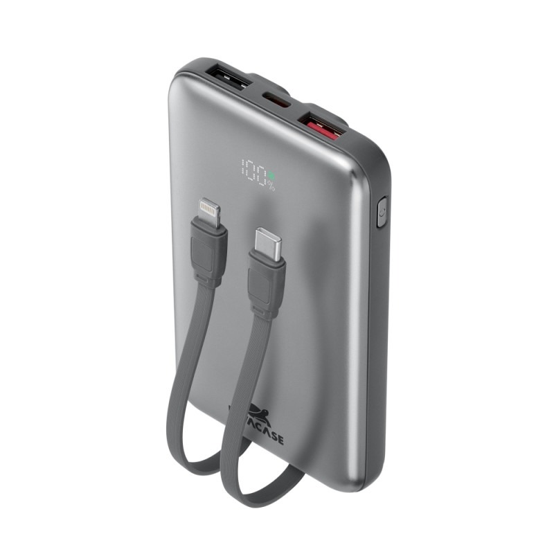 Power Bank RIVAVASE VA2611 10000 mAh 30W - Gris, Photo boutique MyTek chez MyTek