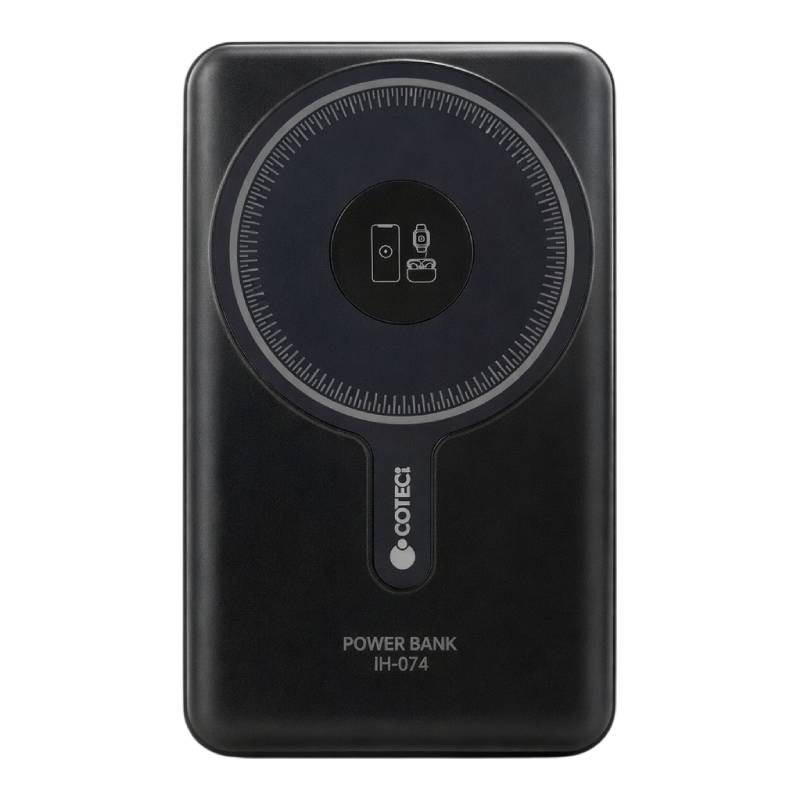 Power bank Sans Fil COTECI IH-074-DB 10000 mAh - Noir