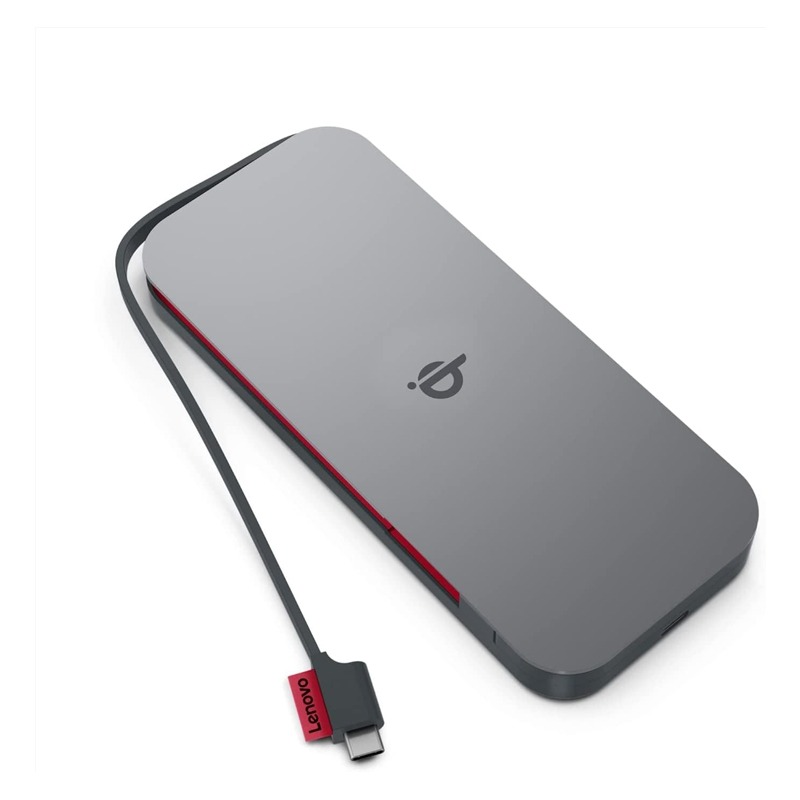 Lenovo GO Lithium Polymère (LiPo) 10000 mAh Recharge sans fil Gris, Photo boutique MyTek chez MyTek