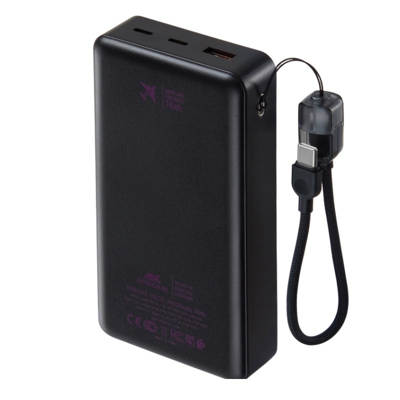 Power Bank VA2312 RIVAVASE 20000 mAh -Noir - Image 2