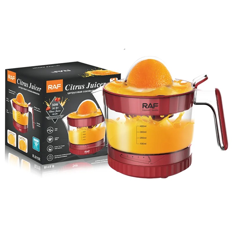 Presse Agrumes RAF R-611R 400 ml 30 Watts - Rouge - Image 3