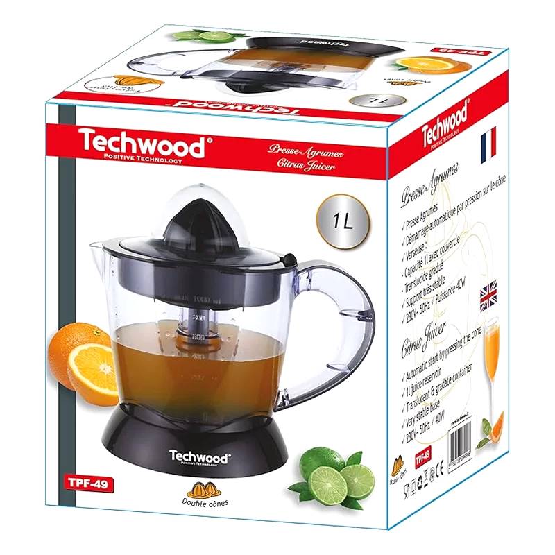 Presse Agrumes TECHWOOD TPF-49 40W - Noir - Image 2