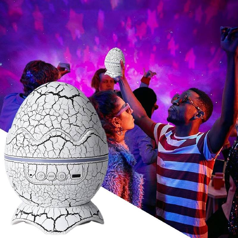 Projecteur d’Étoiles Œuf de Dinosaure LED 2-en-1 avec Bluetooth - Image 2