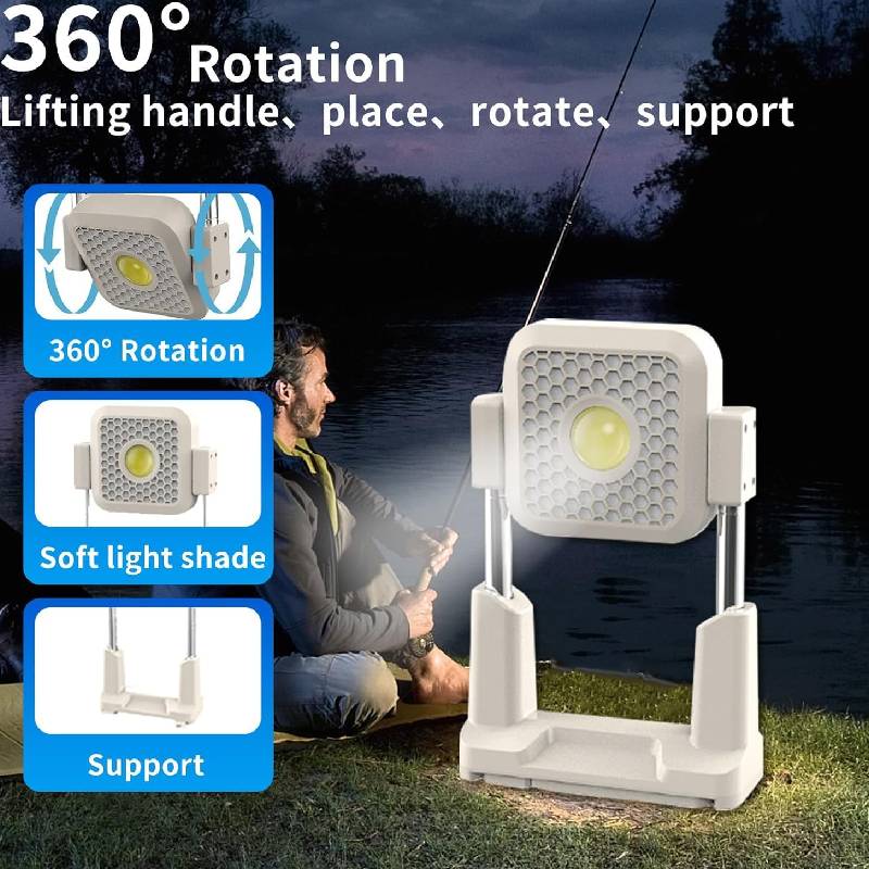 Projecteur LED Solaire Télescopique IP65 3600mAh 10000Lumens - Image 3