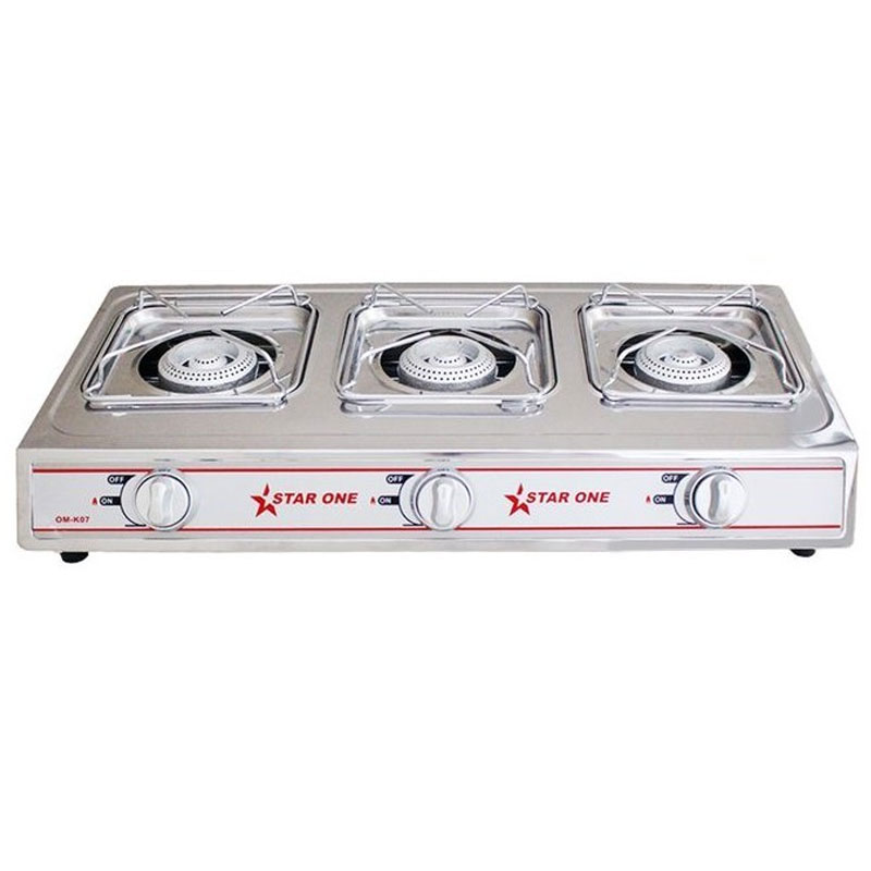 Réchaud à Gaz STARONE OM-K07 3 Feux - Inox, Photo boutique MyTek chez MyTek
