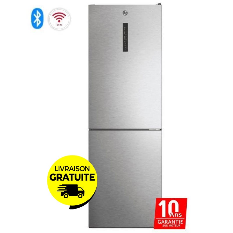 Réfrigérateur Combiné HOOVER HOCE7T618EX 341 Litres NoFrost