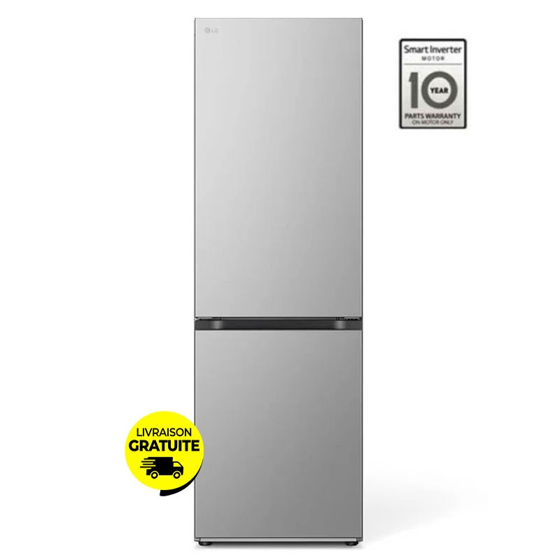 Réfrigérateur Combiné LG GW-B459FMGW 341L NoFrost - Silver