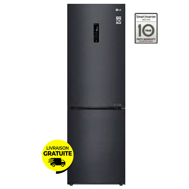 Réfrigérateur Combiné LG GW-B459FMGW 341L NoFrost - Noir