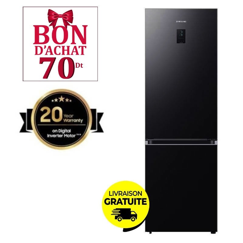 Réfrigérateur SAMSUNG No Frost INVERTER Combiné 340 Litres (RB34C673EB1), Photo boutique MyTek chez MyTek