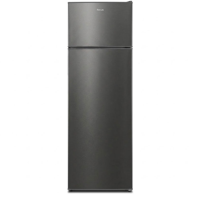 Focus F 5530G - Réfrigérateur double portes pose libre 55 cm, 243 L, Less Frost, congélateur supérieur, gris foncé, Photo boutique MyTek chez MyTek