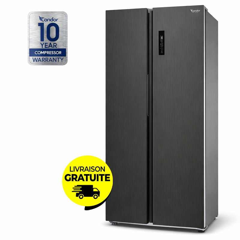 Réfrigérateur Side By Side CONDOR CRS81NDX 640 Litres Nofrost - Dark Inox, Photo boutique MyTek chez MyTek