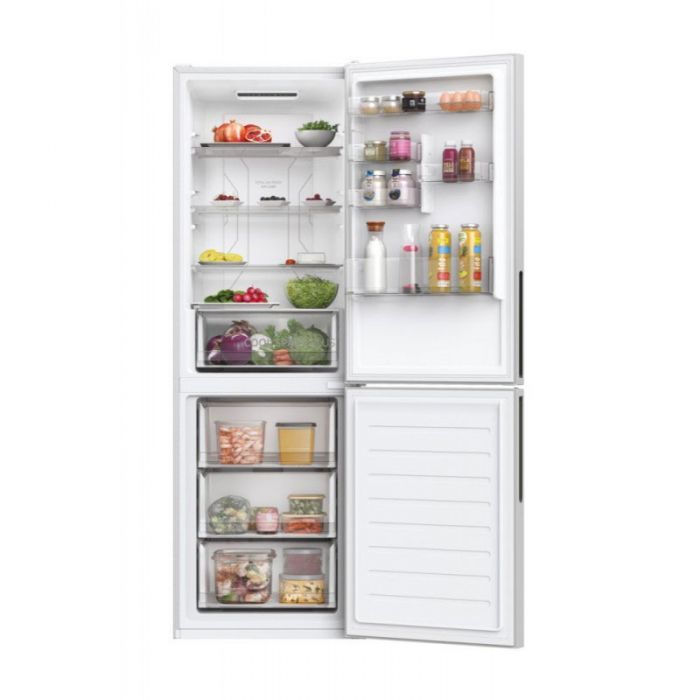 Réfrigérateur Combiné HOOVER HOCE3T618ES 341 Litres NoFrost - Silver - Image 4