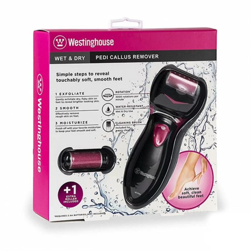 Râpe Électrique WESTINGHOUSE WH1123 Pour Pieds - Noir & Rose - Image 2