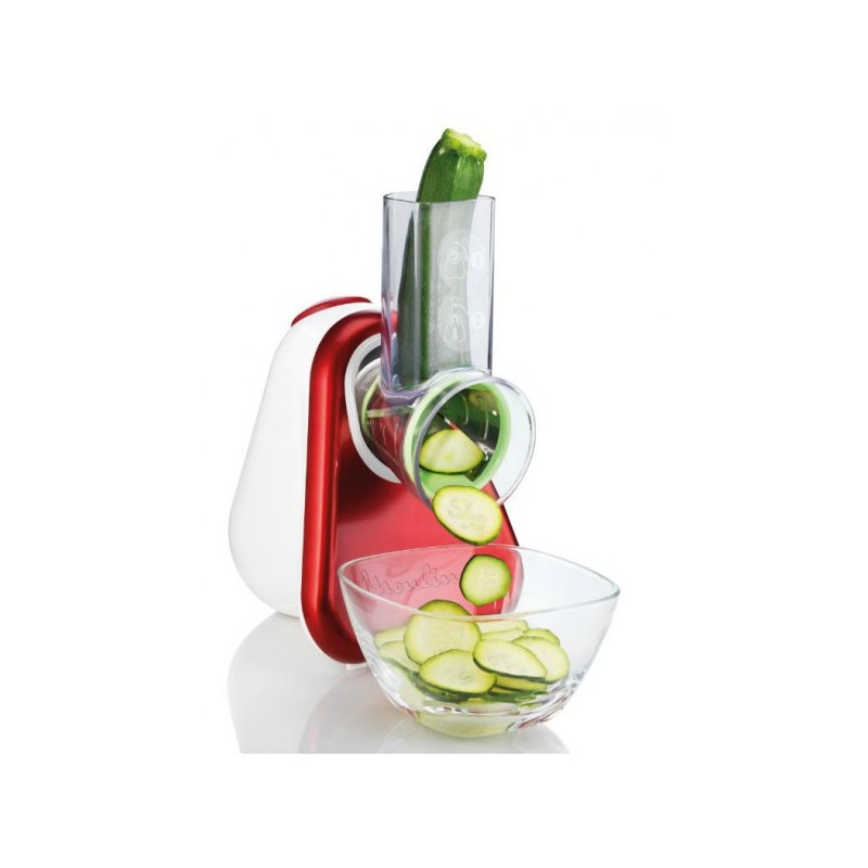 Râpe Multifonctions Moulinex DJ755G32 Fresh Express 150W - Blanc&Rouge - Image 2