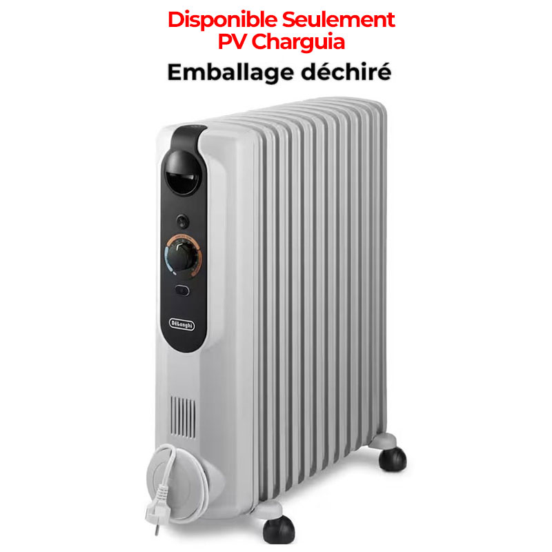 Radiateur Bain d'Huile DELONGHI TRRSE1225 12Éléments 2500W - Blanc