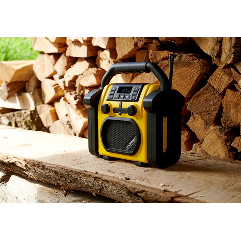 Radio et Enceinte Sans fil THOMSON WKR50BT De Chantier - Noir et Jaune - Image 3
