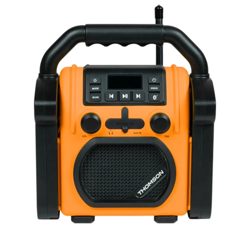 Radio et Enceinte Sans fil THOMSON WKR60BT De Chantier - Noir&Orange, Photo boutique MyTek chez MyTek