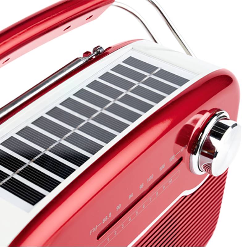 Radio Portable Sans Fil THOMSON Solaire RTS450BT - Rouge - Image 3