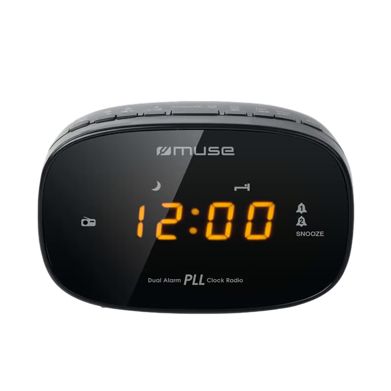 Radio-réveil MUSE M-150 CR PLL Double Alarme - Noir - Image 2