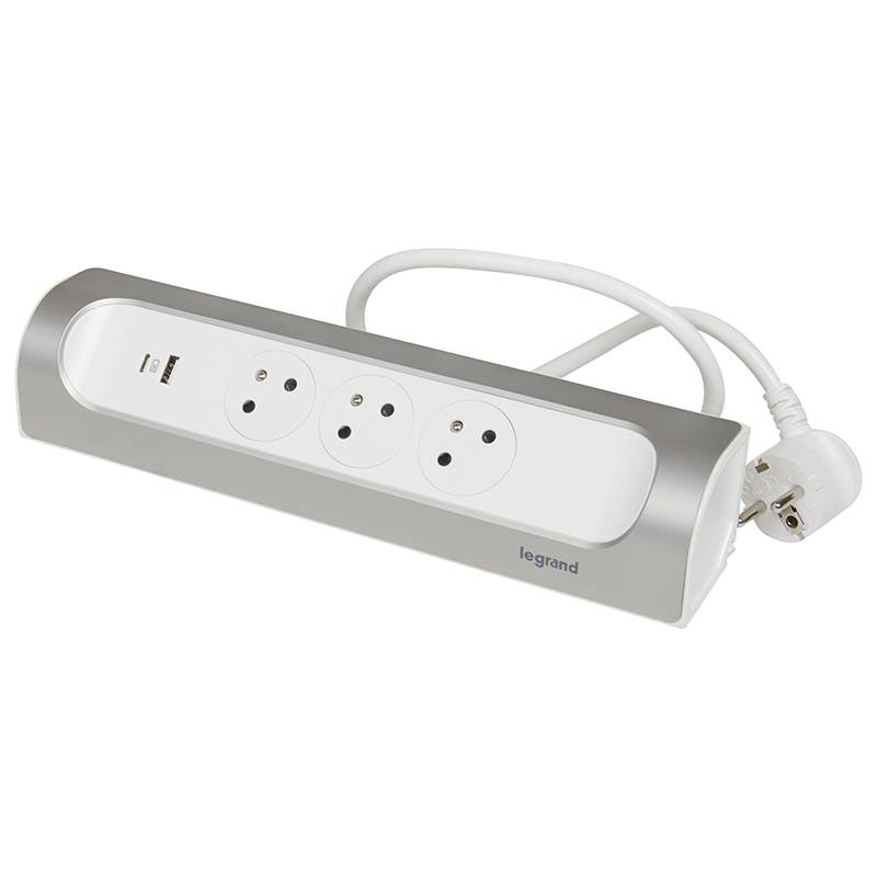 Rallonge Multiprises D'angle LEGRAND 3 Prises 2P+T Avec Cordon - Image 2
