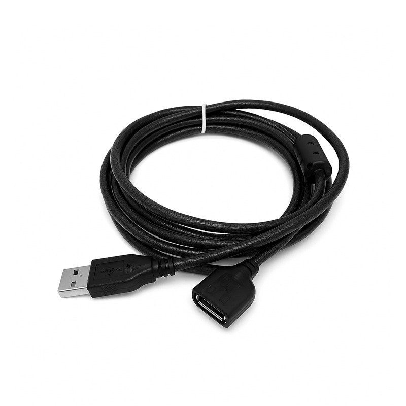 Rallonge USB Mâle Vers Femelle Blindé 5M - Noir