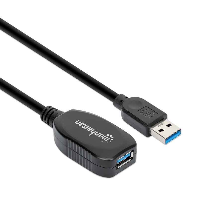 Manhattan 5m USB 3.0 câble USB 3.2 Gen 1 (3.1 Gen 1) USB A Noir, Photo boutique MyTek chez MyTek
