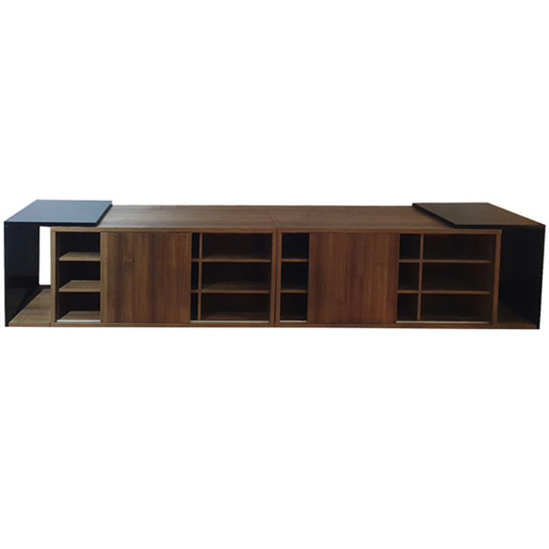 Rangement Toscane Avec Porte Coulissante + 2 Étagères & Niche
