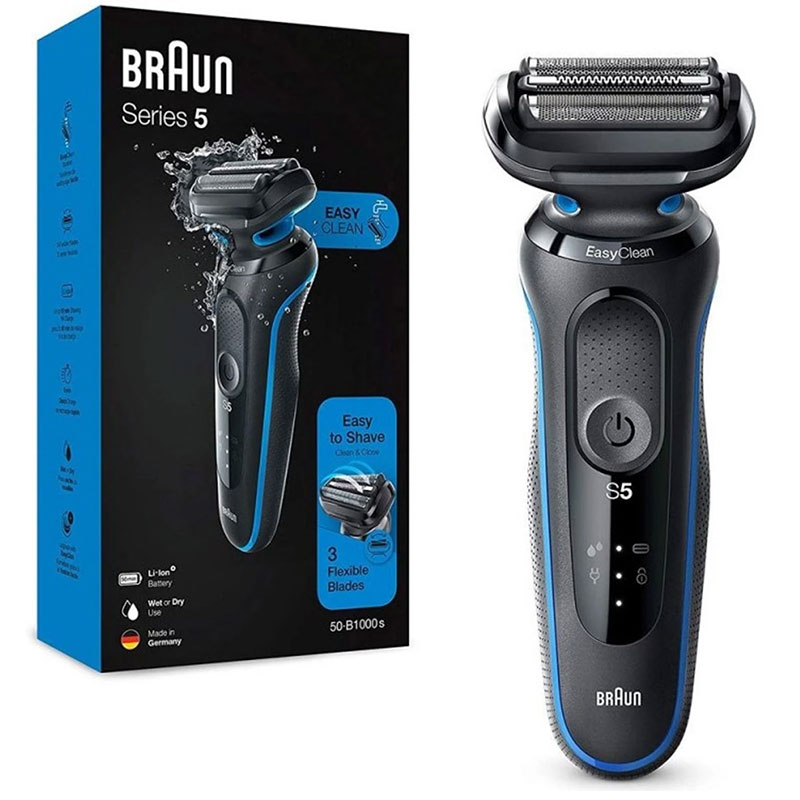 Rasoir Électrique BRAUN Série 5 WET & DRY 51-M1000S - Noir