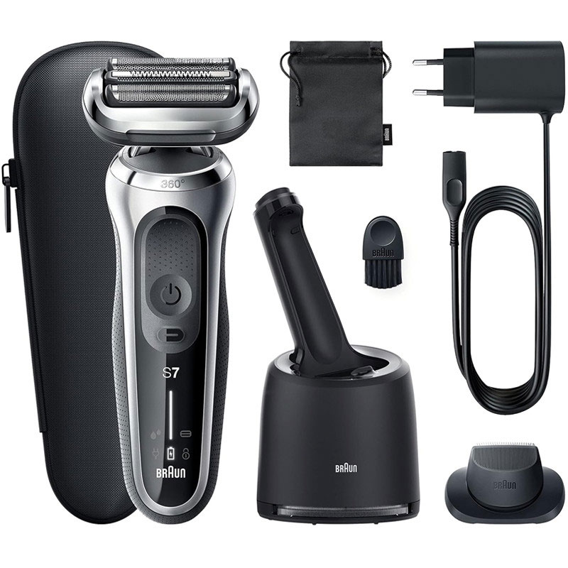 Rasoir Électrique BRAUN Série 7 WET & DRY 71-S7200CC - Noir