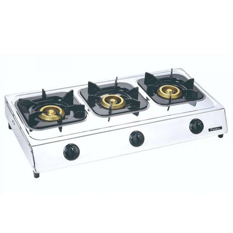 Cuisinière à Gaz Biolux M.7040X 3 Feux Inox, Photo boutique MyTek chez MyTek