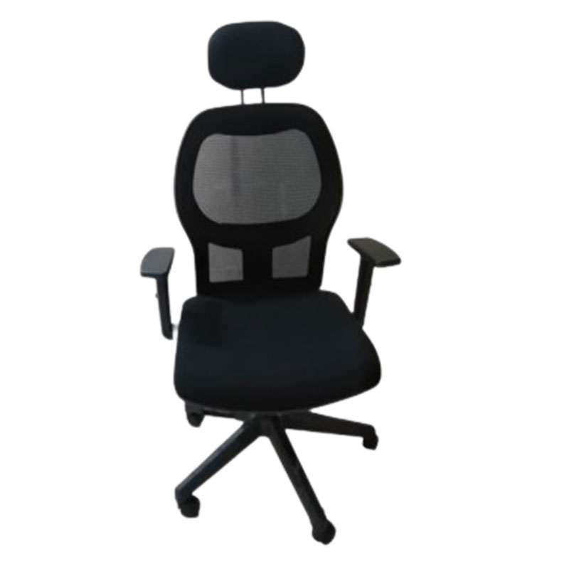 Fauteuil de Direction Leonardo Avec Accoudoirs Réglable & Repose tête - Noir - Image 2