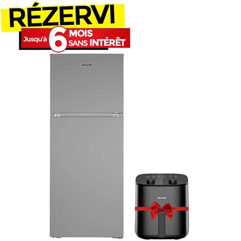 Brandt BD5010NX - Réfrigérateur 2 portes No Frost, 500 L, classe A+, LED, Inox, Photo boutique MyTek chez MyTek