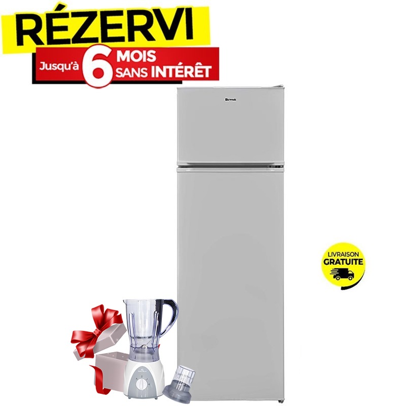 Brandt BDT3210BS - Réfrigérateur 2 portes DeFrost, 320 L, classe A+++, silver, Photo boutique MyTek chez MyTek