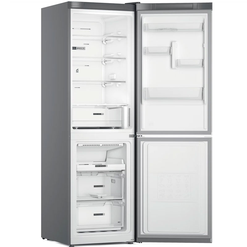 Réfrigérateur Combiné WHIRLPOOL W7X81OOX0 360 Litres NoFrost - Inox - Image 4